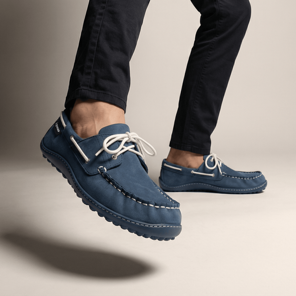 Leguano Moreccasin Blau - Náuticos Barefoot Unisex Azules