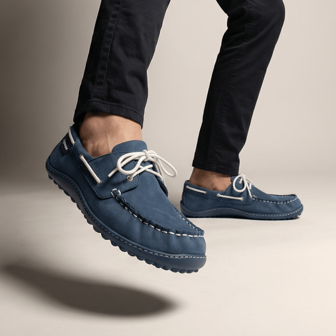 Leguano Moreccasin Blau - Náuticos Barefoot Unisex Azules