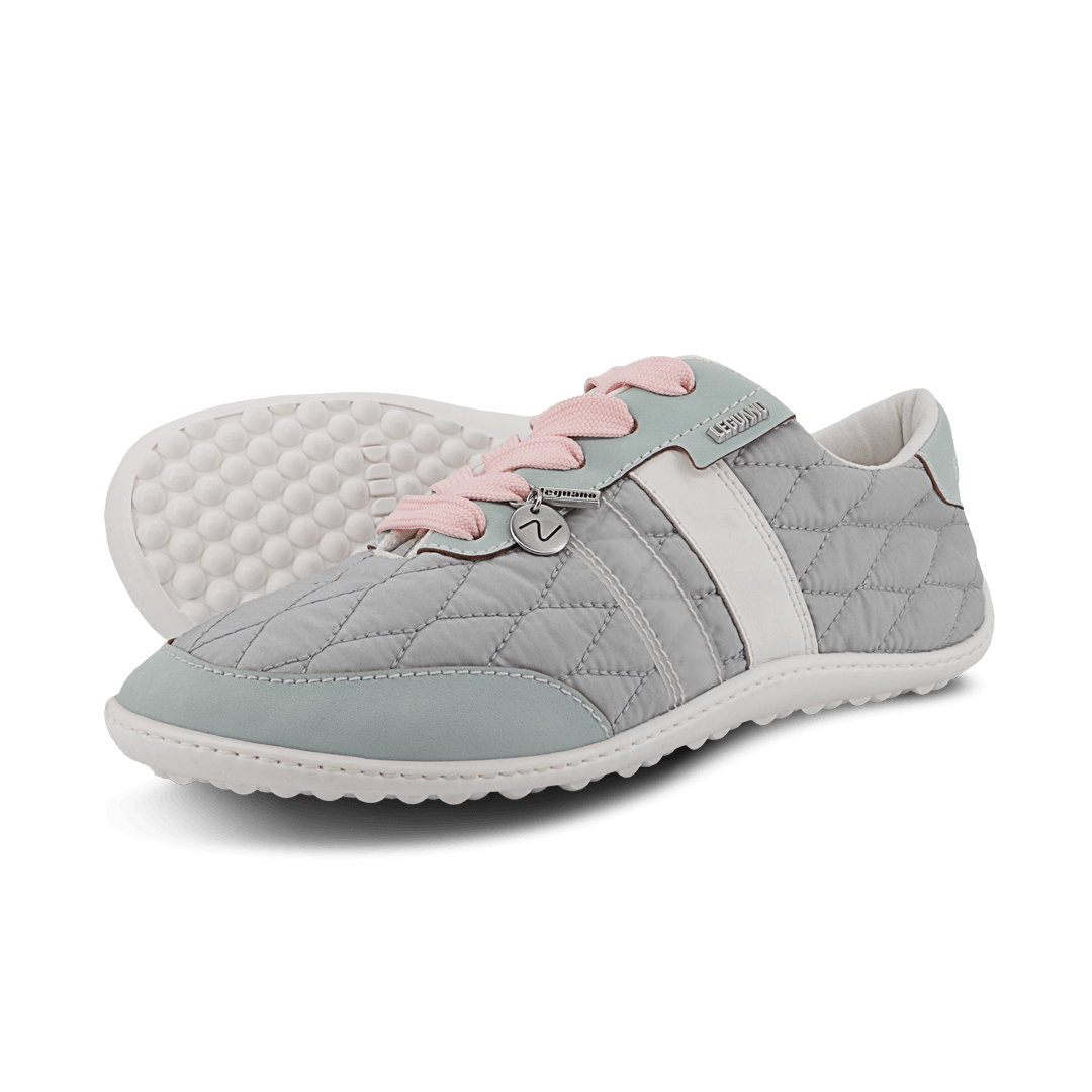 Leguano Nightstep Mint - Zapatillas Barefoot Casual Everyday para Mujer Gris Menta
