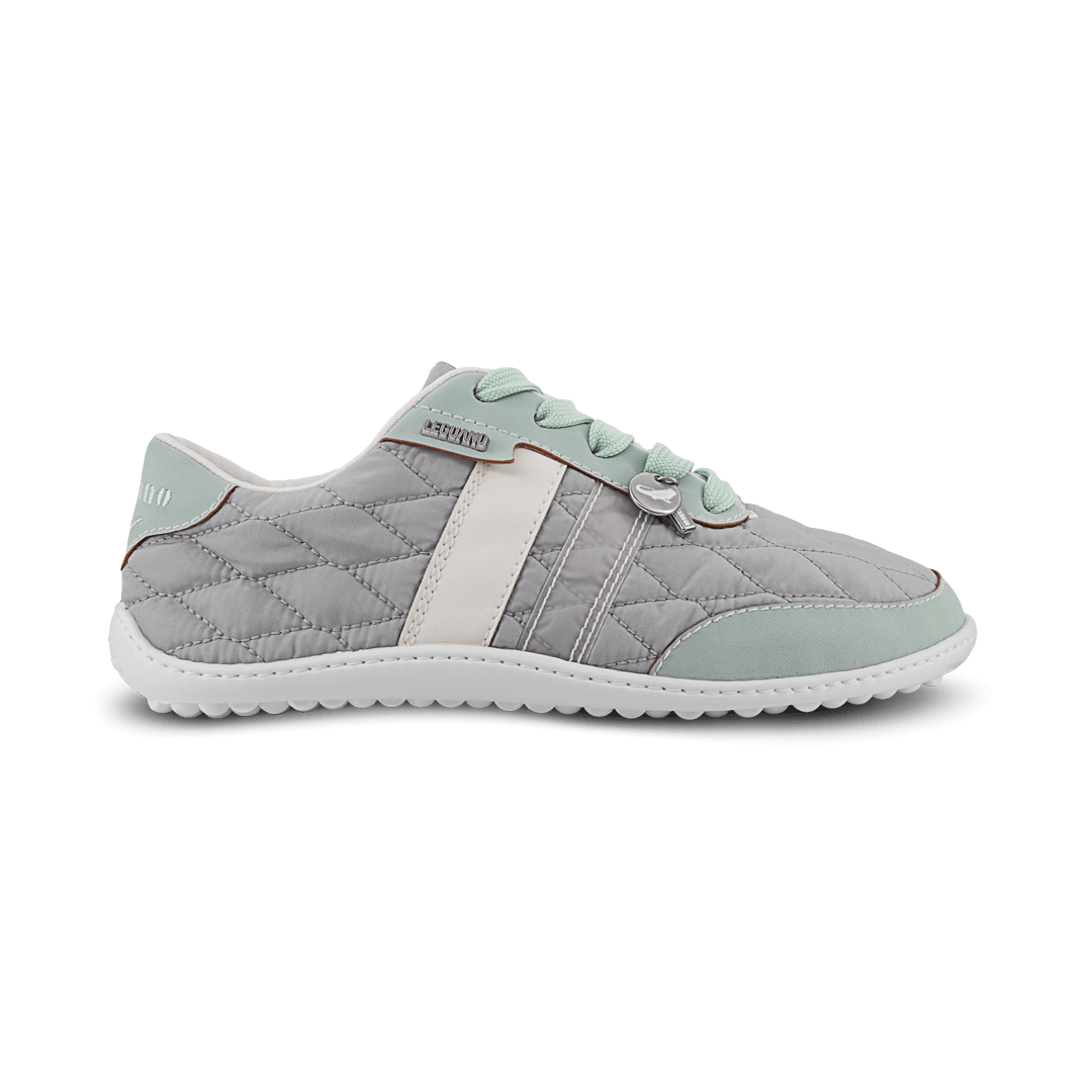 Leguano Nightstep Mint - Zapatillas Barefoot Casual Everyday para Mujer Gris Menta
