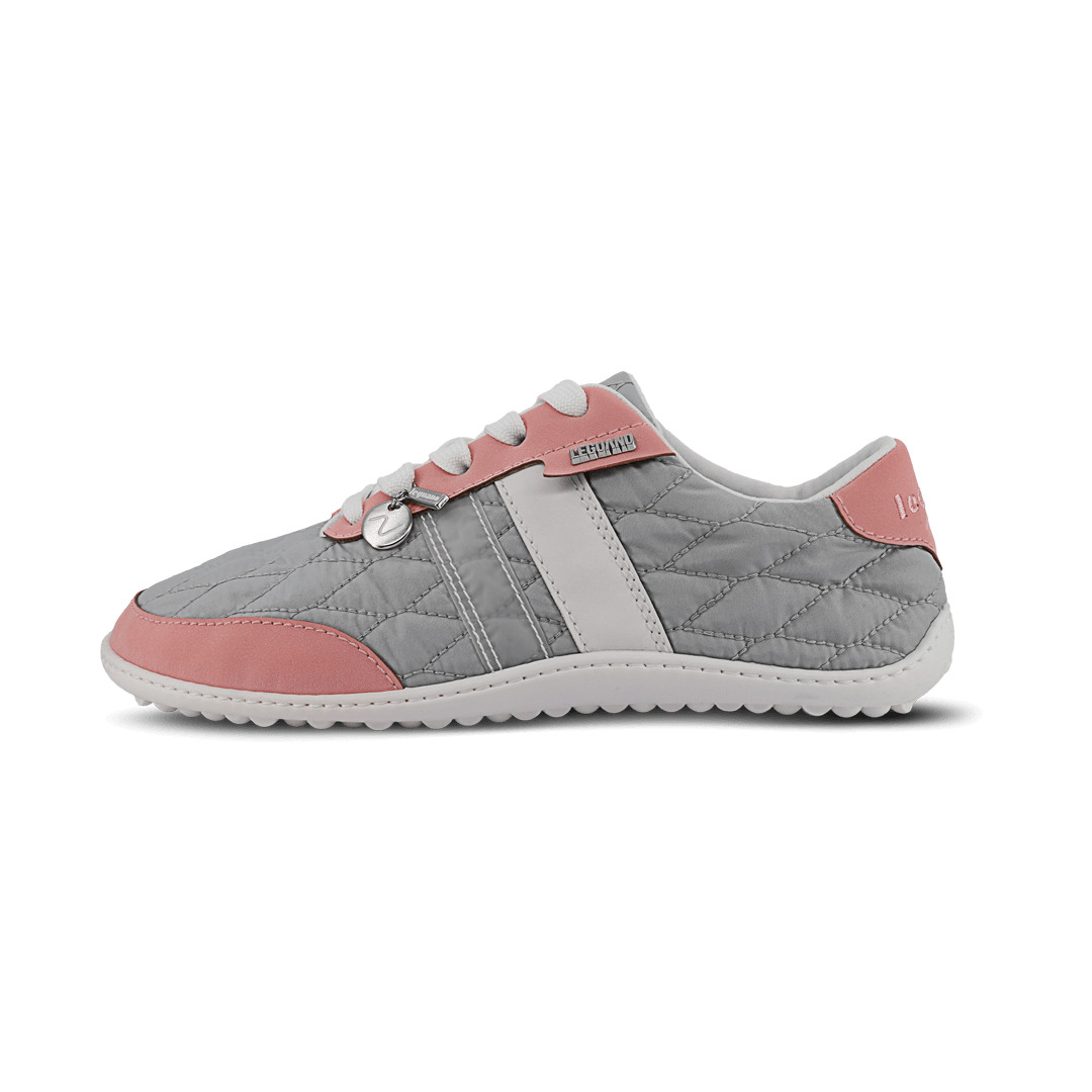 Leguano Nightstep Rose - Zapatillas Barefoot Casual Everyday para Mujer Gris Rosa
