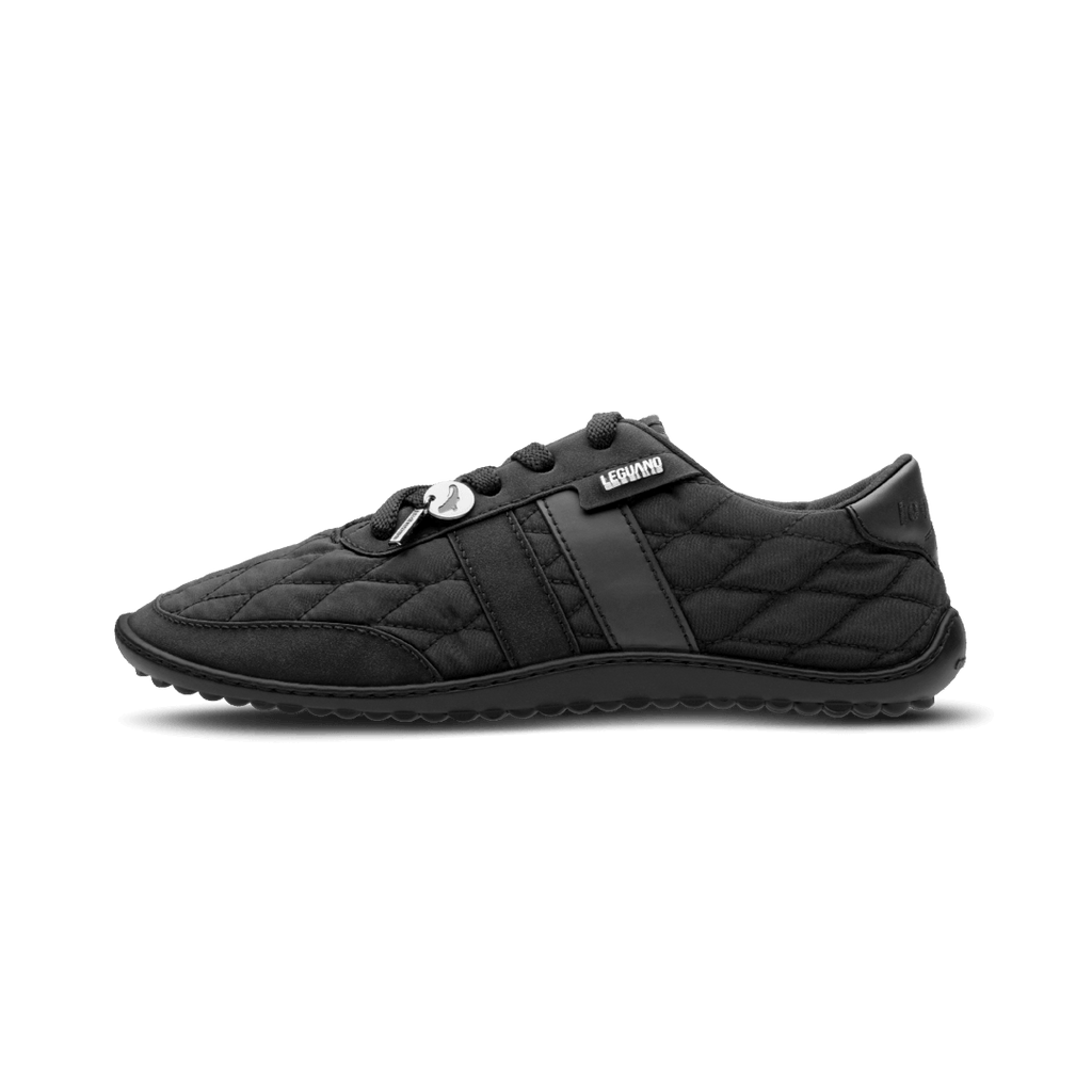 Leguano Nightstep Black - Zapatillas Barefoot Casual Everyday para Mujer Negras