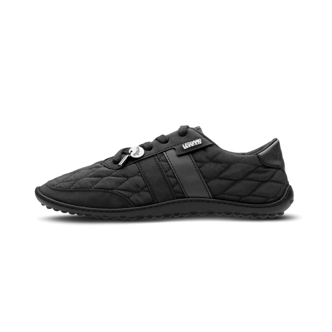 Leguano Nightstep Black - Zapatillas Barefoot Casual Everyday para Mujer Negras