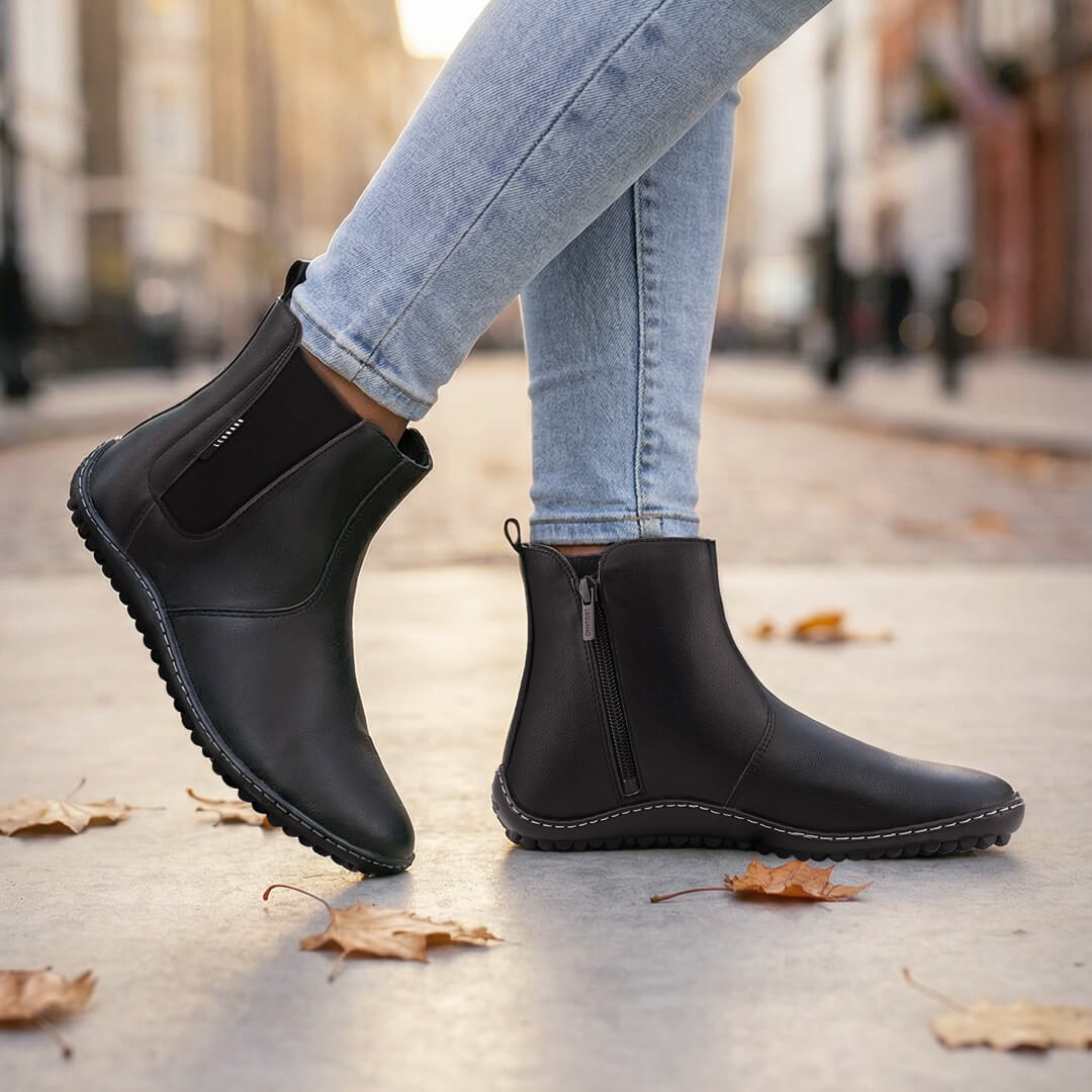 Leguano Bareboot - Botines Chelsea Barefoot Unisex Negros