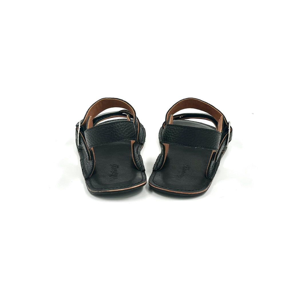 Minimus - Heron Black - sandalias barefoot para hombre negras