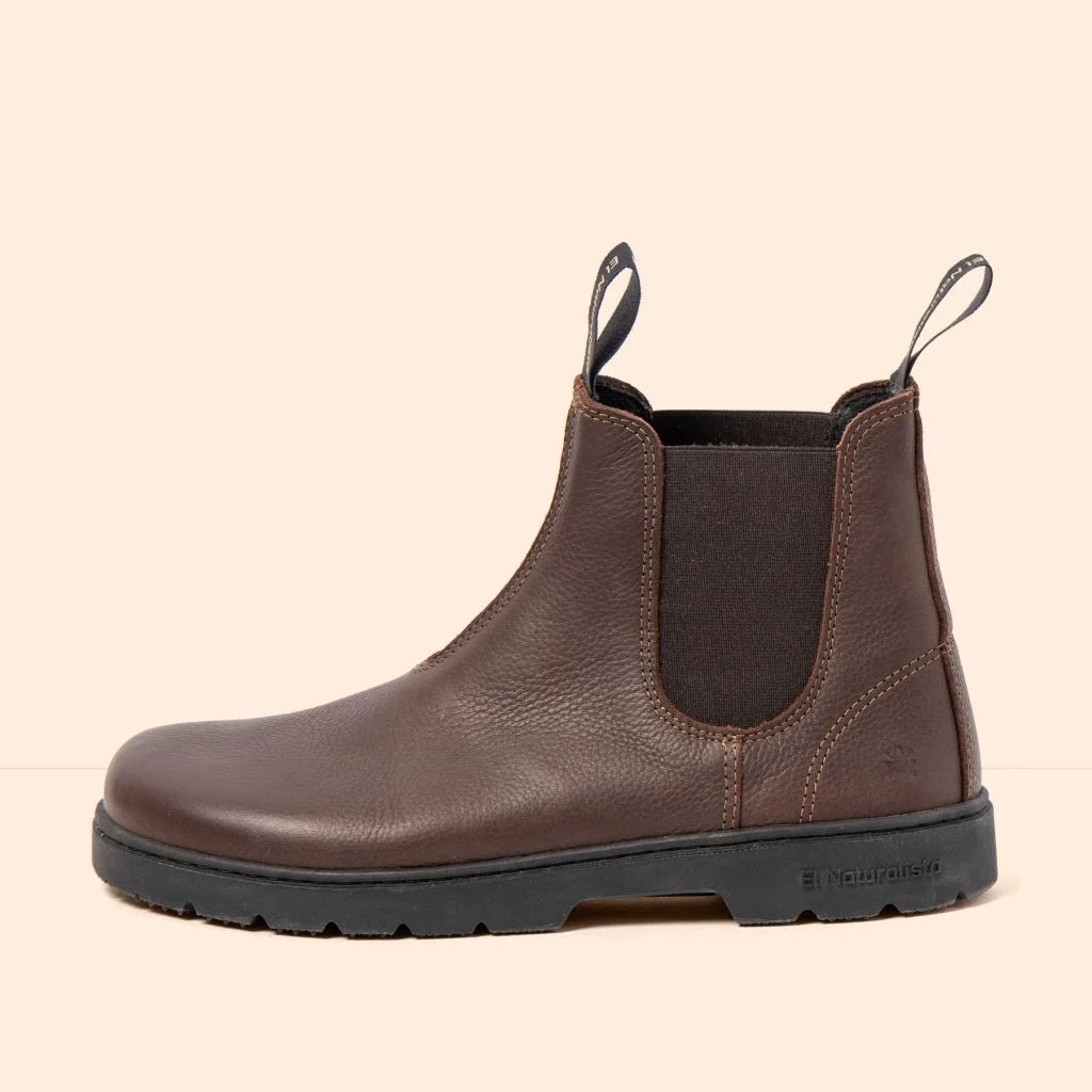 El Naturalista Nómada 5262A Alpine Grass Brown - Botines Chelsea barefoot de mujer marrones
