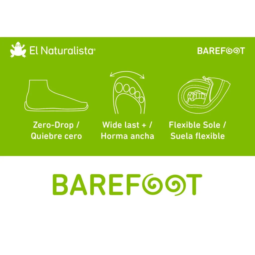 El Naturalista 5672C Bare Pleasant Wood - Botines "pisacacas" barefoot calientes marrón claro