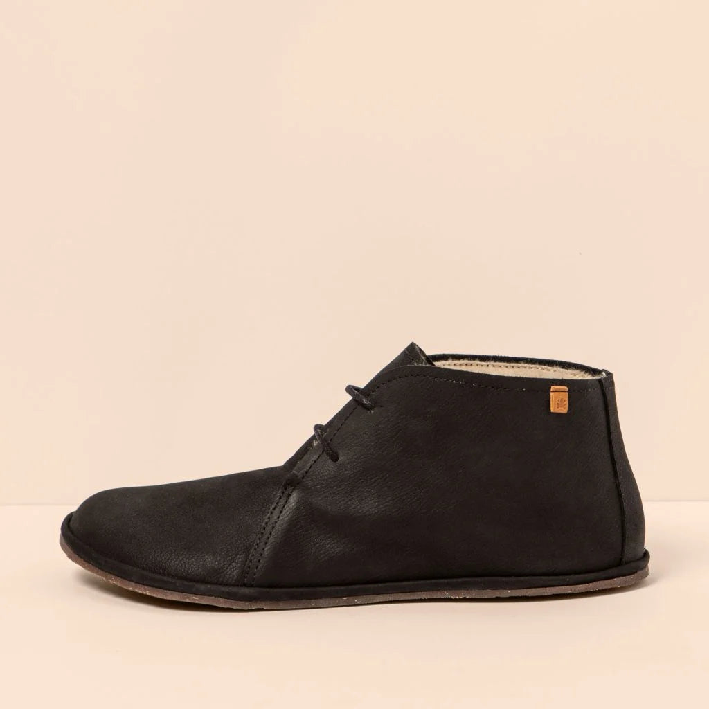 El Naturalista 5672C Bare Pleasant Black - Botines "pisacacas" barefoot calientes negros