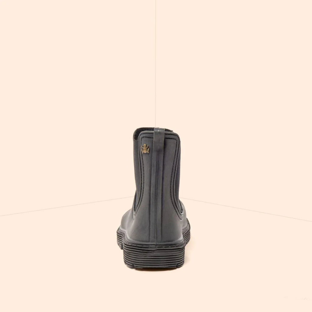 El Naturalista Chuva NA35 Rubber Black - Botines Chelsea barefoot para lluvia negros-Botas Chelsea-El Naturalista-Cacles Barefoot