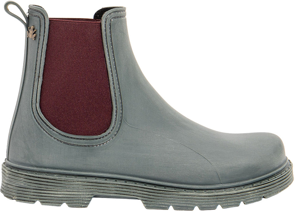 El Naturalista Chuva NA35 Rubber Kaki-Malva - Botines Chelsea barefoot para lluvia verdes-Botas Chelsea-El Naturalista-36-Cacles Barefoot