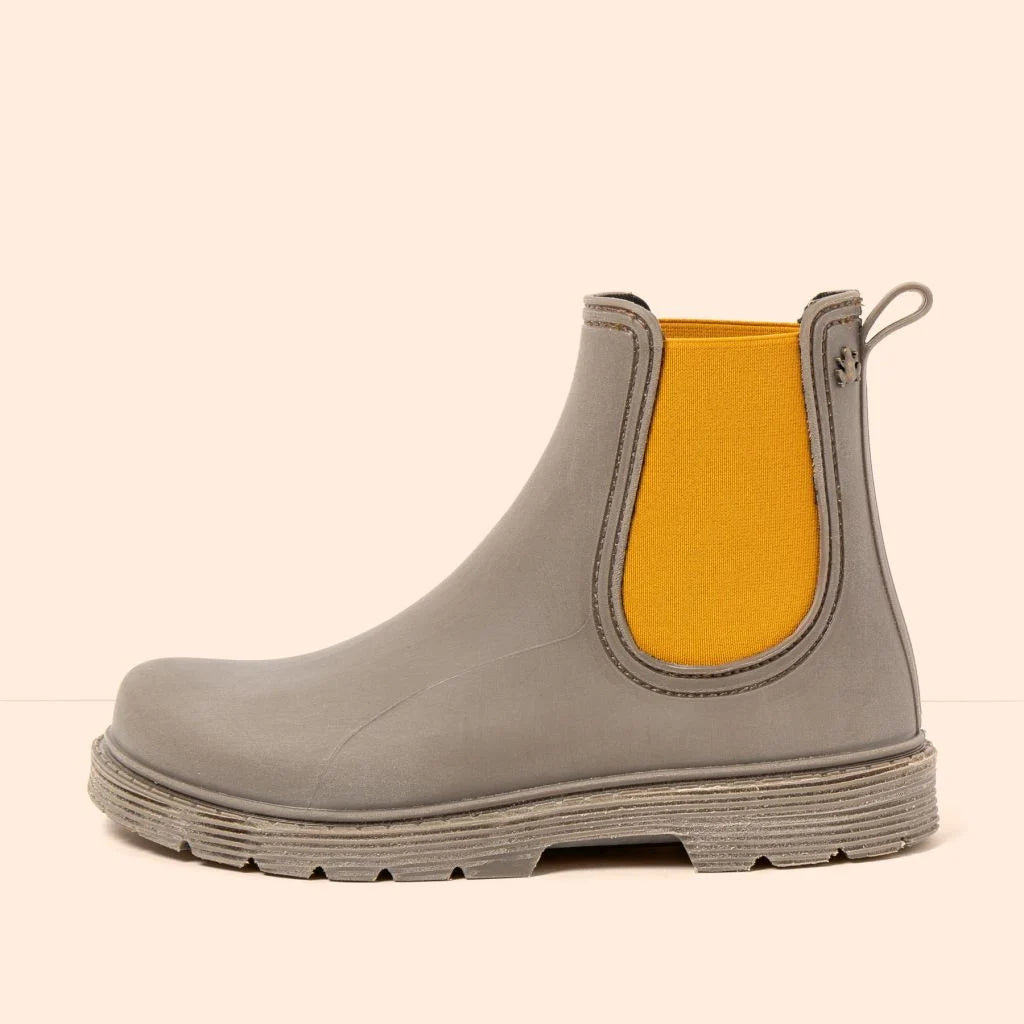 El Naturalista Chuva NA35 Rubber Topo-Skimo - Botines Chelsea barefoot para lluvia grises-Botas Chelsea-El Naturalista-36-Cacles Barefoot