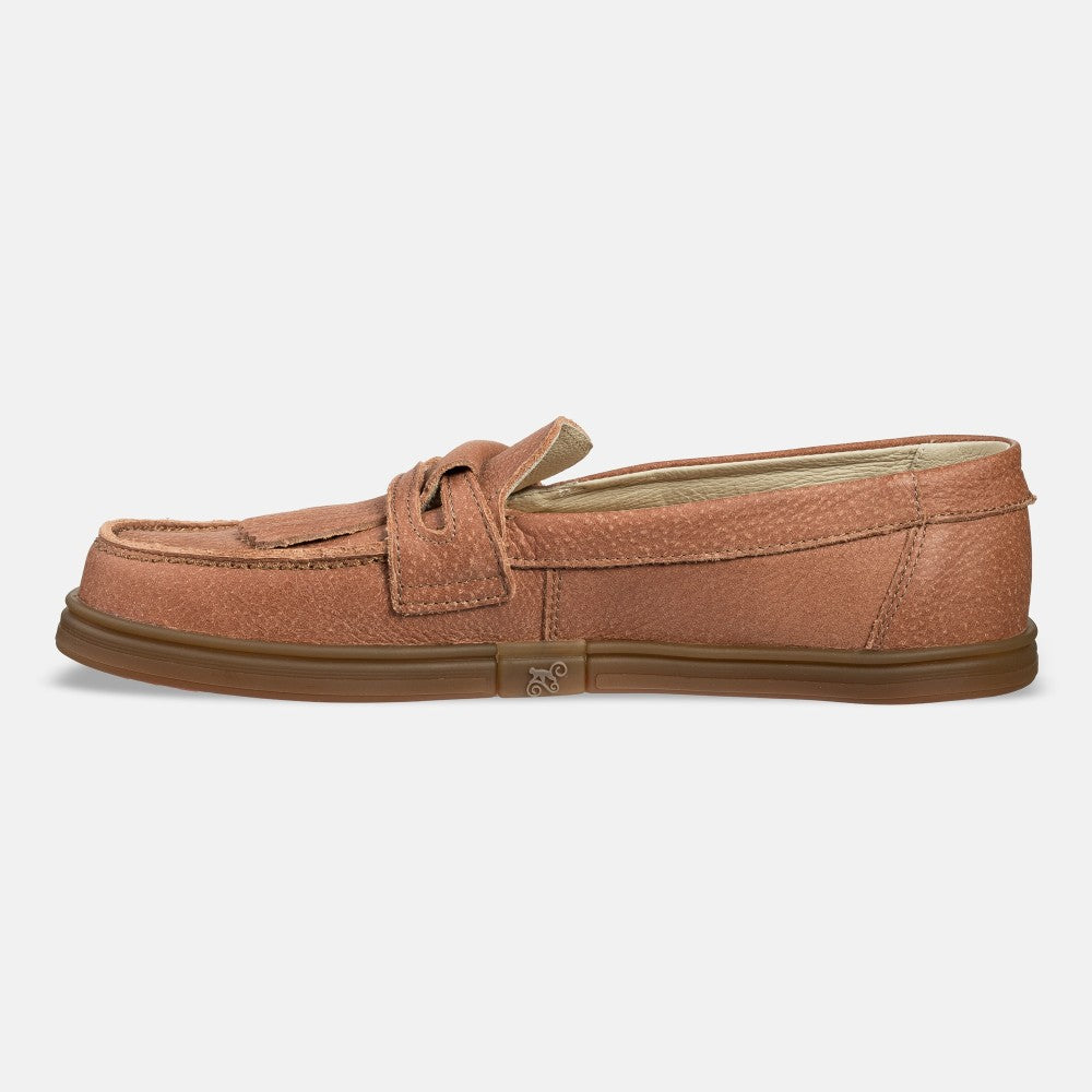 Magical Shoes Pienza Brick - Mocasines barefoot unisex rojos