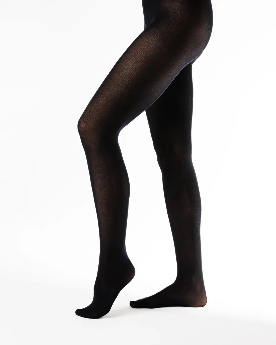 Shapen Selene medias negras 100 DEN para pies descalzos