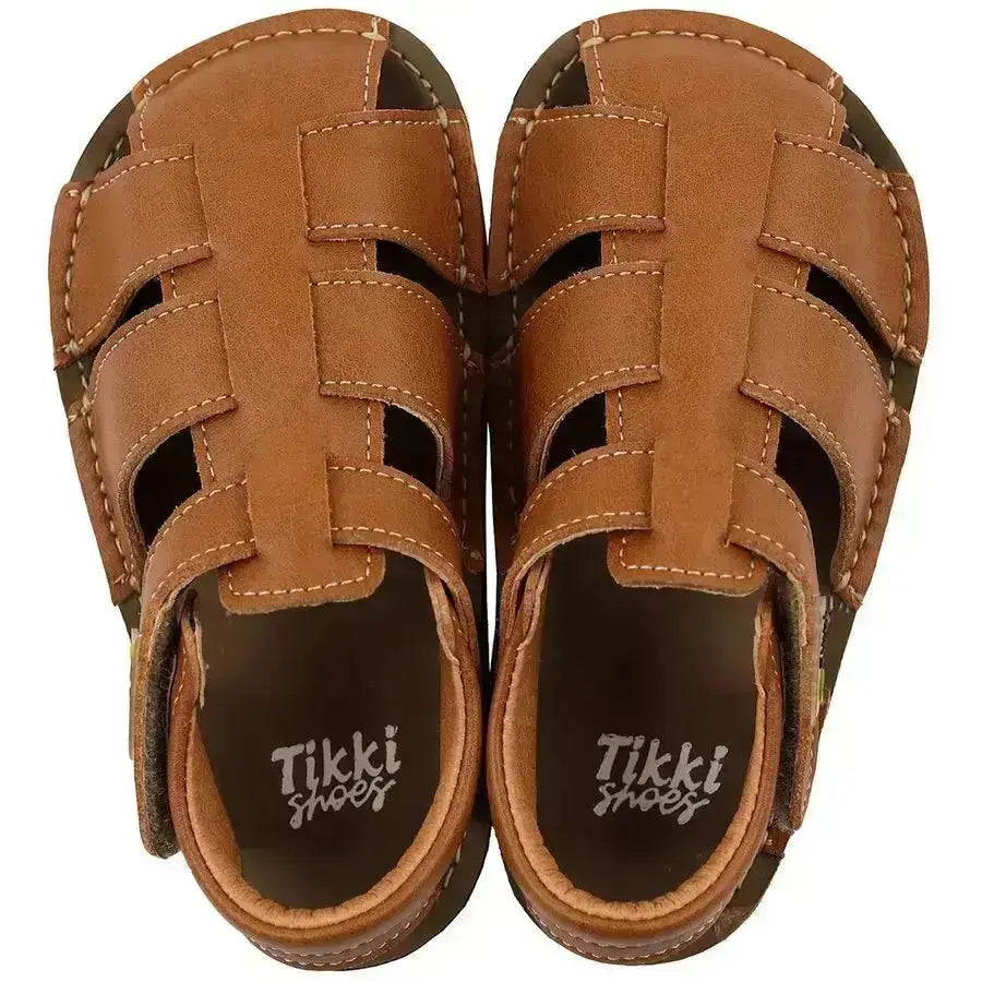 Tikki - Lasta Terra - Sandalias Barefoot de Cuero infantiles marrón