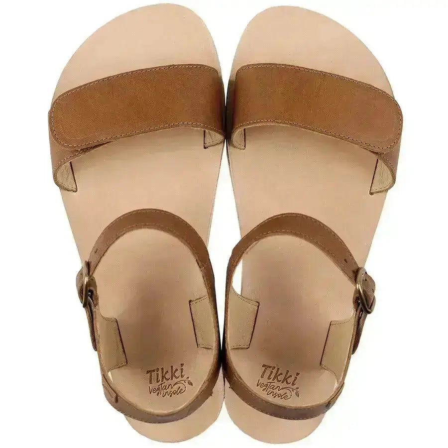 Tikki - Vibe Cream - Sandalias barefoot marrones para mujer