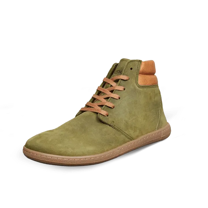 Vasky - Terry High Green - Botines barefoot otoñales