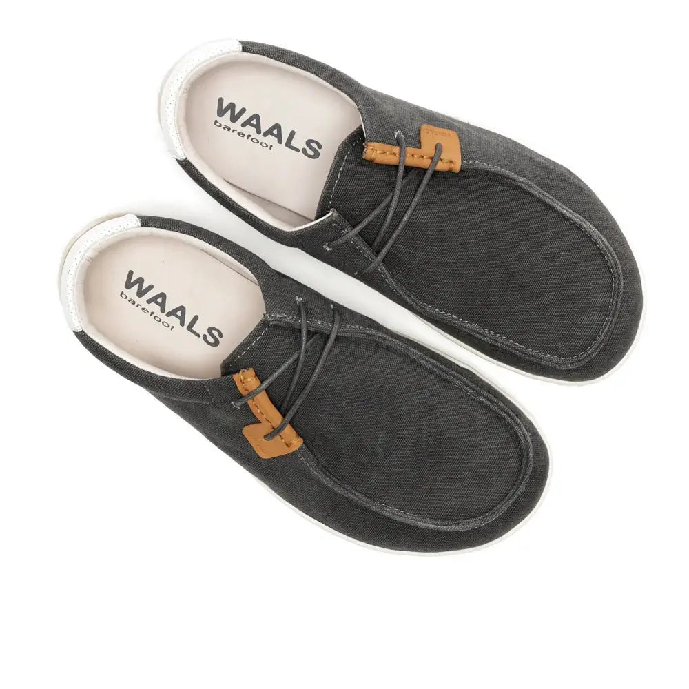 WAALS - Atacama Anthracite - Náuticos "wallabee" barefoot unisex