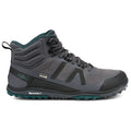 Xero Shoes - Scrambler Mid II WP - Women asphalt-sea-moss - Bota de Trekking Barefoot Impermeable y Ultraligera grises para mujer